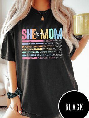 She Is Mom Shirt, Mothers Day Shirt, Mom Quotes Shirt